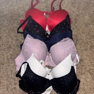 Elegant Women's Bra Set - Red, Black, Navy, Pink, White